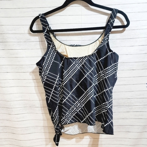 LE COVE TANKINI SWIM TOP, SZ 14, W TIE DETAIL LIKE NEW! - Picture 7 of 7